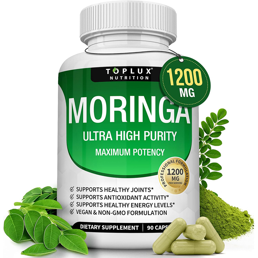 Moringa Leaf Powder - Capsule Moringa 1200mg - Puro polvere