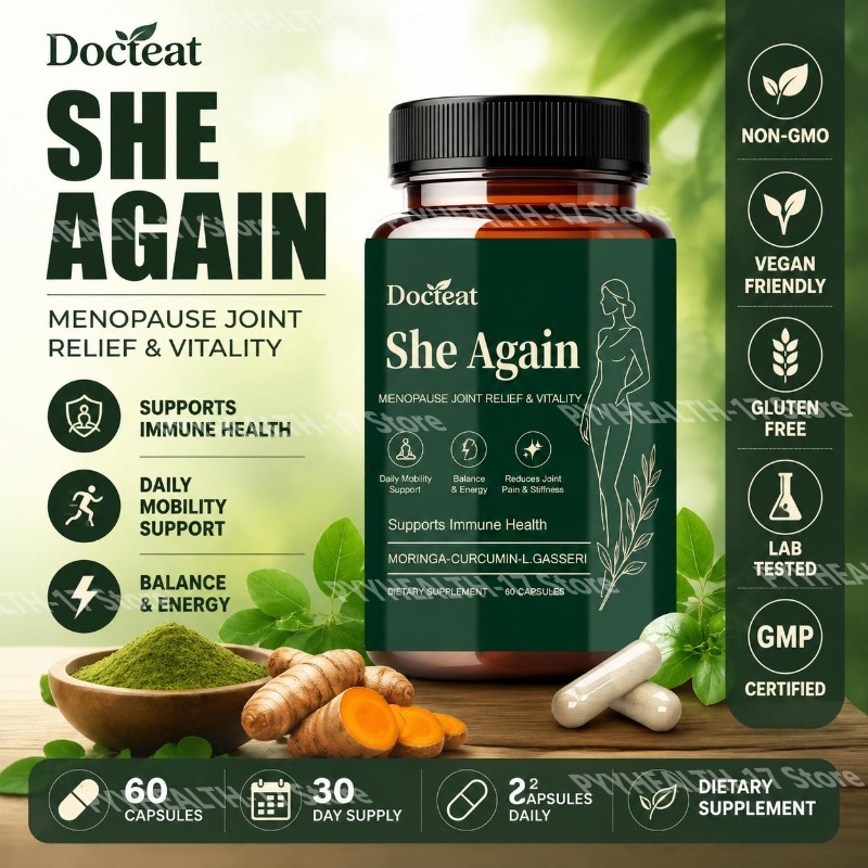 Moringa Leaf Powder - Docteat She Again Capsule per il