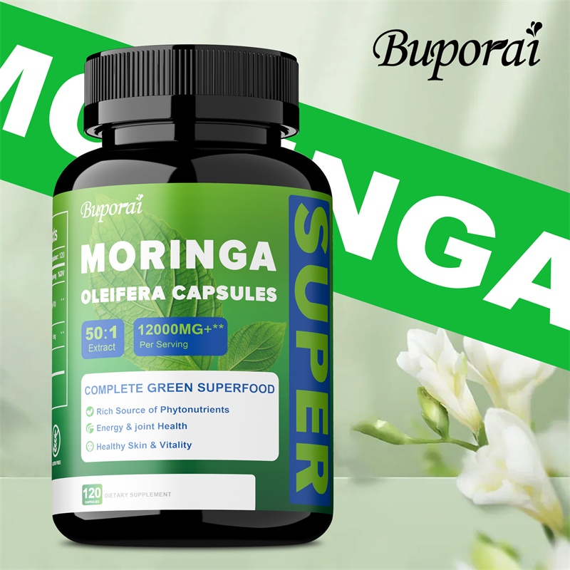 Moringa Leaf Powder - Capsule di polvere pura di foglie
