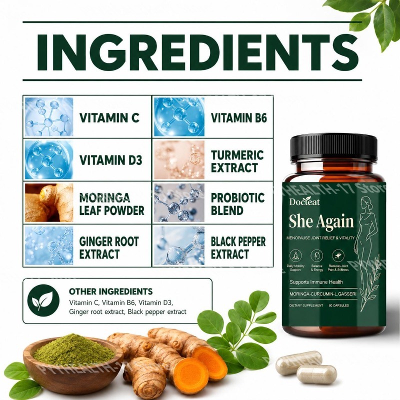 Docteat She Again Capsule per  - Moringa Leaf Powder recensione e prezzo